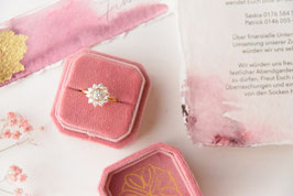 RINGBOX ACHTECK , FARBE FLAMINGO