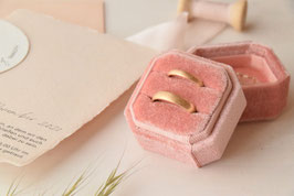 RINGBOX ACHTECK , FARBE Himbeere