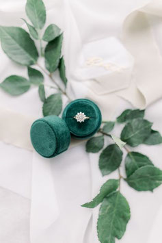 Ringbox rund, Farbe SMARAGD