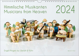 Music Calendar "Musicians From Heaven" 2024, DIN A4 (Angels Calendar)