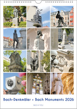 The Bach Calendar "Bach Monuments" 2026, DIN A2