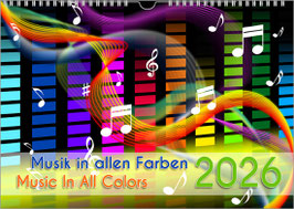 The Music Calendar "Music In All Colors" 2026, DIN A3