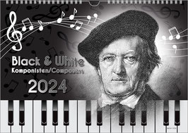 The Composers Calendar "Black & White – Composers" 2024, DIN A2