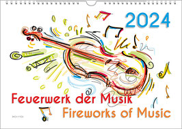 The Music Calendar "Fireworks of Music" 2024, DIN A2