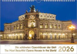 The Music Calendar "The Most Beautiful Opera Houses in the World" 2026, DIN A4