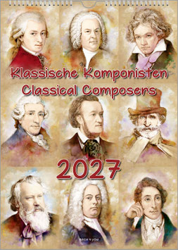 The Composers Calendar "Classical Composers" 2027, DIN A4