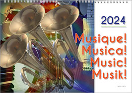 The Music Calendar "Musique! Musica! Music! Musik!" 2024, DIN A4