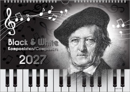 The Composers Calendar "Black & White – Composers" 2027, DIN A3