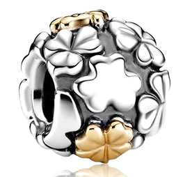 Charm Mon Trefle d'or et d'argent