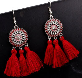 Boucles d'Oreilles Hippy Red Cherry