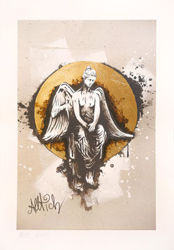 SAD ANGEL - ARTPRINT GOLD EDITION