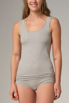 comazo earth Unterhemd Achselträger grau melange