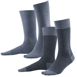 Living Crafts Socken 2er Pack Infinity Blue-Skyway Melange
