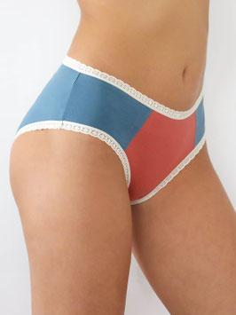 Albero Natur Hipster mit Spitze denimblau-zedern