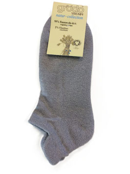 grödo Sneaker Frotteesohle grau melange