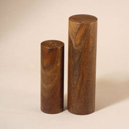 Pfeffermühle + Streuer klein, Amerik. Nussbaum