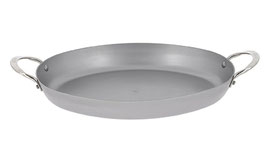 TEGAME OVALE MINERAL B ELEMENT con due maniglie fisse inox  , 36 x 24 x 4,8 cm , sp mm 2,5 , fondo cm ø 21 , scatola da 1 pz.