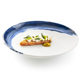 OIA GLASS DEEP PLATE 25CM  CONFEZ. 6 PZ. XGLAS-0606