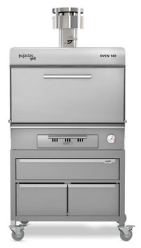 FORNO A CARBONE, CON MOBILE ARMADIATO, CON ANTE INOX MODELLO 140 P851401SS
