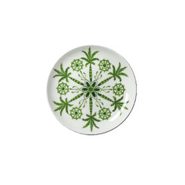 Sultan's Garden Green Coupe Butter Dish 11cm, IMBALLO DA 24 PEZZI, 82112AND0295