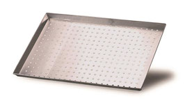 TEGLIA RETTANGOLARE ALLUMINATA  60x40x2 FORATA BORDI SVASATI