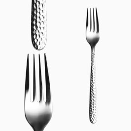 POSATE ACCIAIO INOX CALLISTO ICE FORCHETTA DA TAVOLA , 21 cm x 3 mm , confezione da 12 pz.