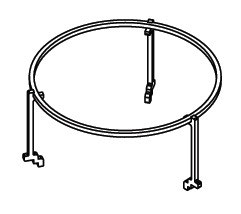 SUPPORTO GRILL ALTEZZA 21 CM