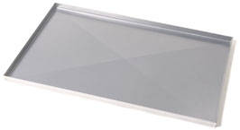 TEGLIA RETTANGOLARE ALLUMINATA BORDI DRITTI 60x40x2 CON DIAGONALE RINFORZATRICE