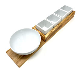 PORTA SNACK COCOTTE OLIVO 4 CUBI VARIK + 1 COPPETTA UTOPIA IMPILABILE