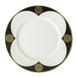 SATORI BLACK FLAT RIM PLATE (21.5CM / 8.5IN), confezione da 6 pz. SATBLA62507
