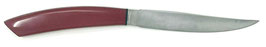 Coltello bistecca san Barnaba manico in resina rossa, 1 pz.