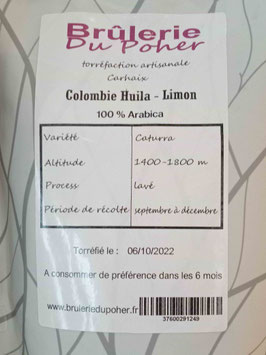 Huila Lemon. Colombie 250g