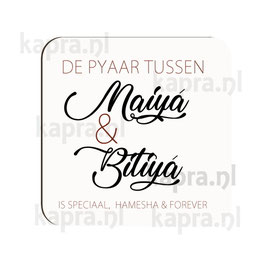 Onderlegger Maiya en Bitiya
