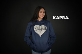 Valentine Hoodies met Glitter Hartje en eigen naam