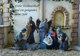 Weihnachtsgrußkarte-Heilige Familie