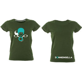 T-shirt Glitter  MALDIVE VERDE Donneinsella