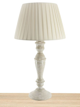 Abat-Jour Giada da tavolo h.58 cm finitura Tortora con Paralume Plissè