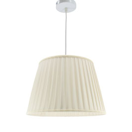 LAMPADARIO IMPERO PLISSÈ PONGÈ AVORIO 02P CON PASSAMANERIA 9