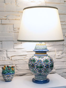 Lume h.55 cm in Ceramica di Caltagirone decoro Millefiori