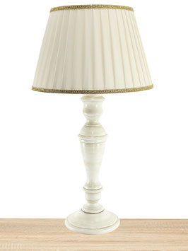 Abat-Jour Giada da tavolo h.58 cm finitura Vintage con Paralume Plissè