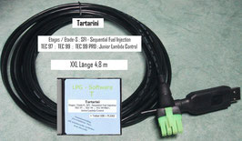 XXL 4,8m LPG Diagnose USB Interface Kabel , Tartarini, Etagas Etade-S SFI TEC 97 99