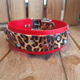 halsband Biothane Leo rot