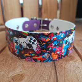Halsband Biothane Gamer violett
