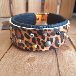 Halsband Biothane Leopard orange