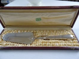 Tarteheber Kuchenheber Kuchenschaufel Art Deco Originalbox Avignon Frankreich Vintage antik (EZ)