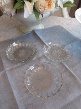 5-teiliges Dessert- bzw. Salatschalen-Set aus Kristallglas