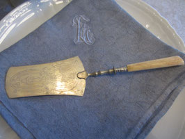 Tortenheber mit Horngriff - Art Nouveau