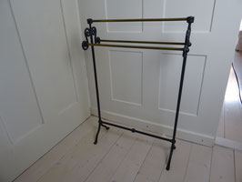 Handtuchständer antik Vintage Messing Eisen Frankreich (K)