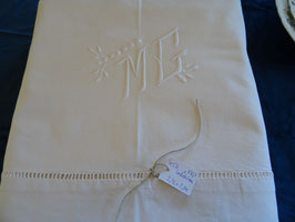 Leinen-Laken mit Monogramm "MG" (45D)