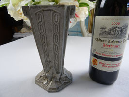 Vase Art Deco Aluminium Patina Efeublatt Selten Sammler Deko Frankreich (L)